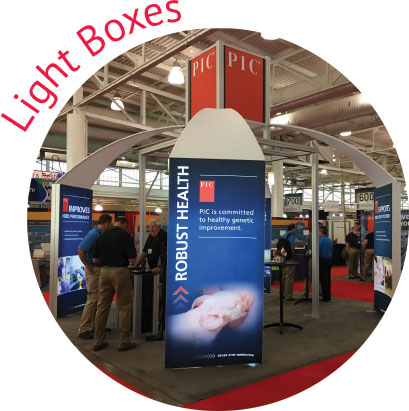 Trade Show LED Backlit Lightbox Rental