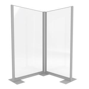Clear Divider, Freestanding (CEAC-024) -- Trade Show Rental Furniture