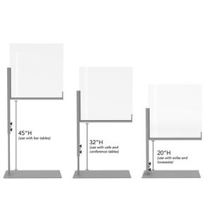 Clear Divider, Sofa/Table