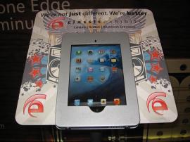 Graphic Solutions for iPad Kiosks Including Clamshell Halos, Face Plates, and Vinyl Application -- Image 1