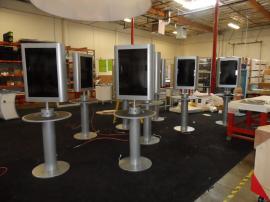 RENTAL:  Cell Phone Charging Stations with Monitors and Custom Crating -- Image 1