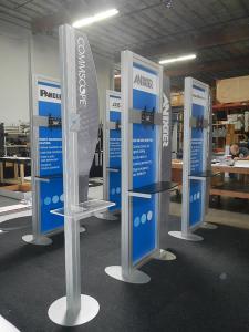 Custom Kiosks with Laminated Shelves, Large Monitor Mounts, and Graphic Wing Panels -- Image 3