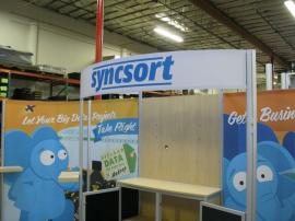 Customized eSmart ECO-2003 with Fabric Graphics, Large Header, and Added Center Storage -- Image 2