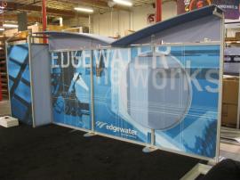 Customized eSmart ECO-2032 with Storage Closet, Tension Fabric Graphics, and AERO Frame Canopies -- Image 2