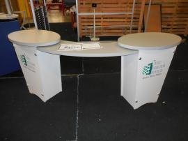 LTK-1010 Double Pedestal with Counter and Locking Storage -- Image 1
