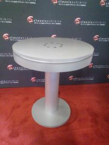 MOD-1432 Bistro Table Charging Station with (8) USB Ports and LED Perimeter Lights -- Image 1