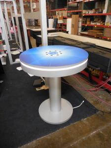 MOD-1432 Bistro Table Charging Station with (8) USB Ports and LED Perimeter Lights -- Image 2