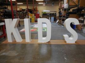 Custom Wood Fabricated Dimensional Letters for a Retail Clothing Store -- Image 2