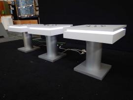 RENTAL: (3) RE-703 (MOD-1433) End Table Charging Stations with Laminate Tops and Optional Roto-molded Case with Wheels -- Image 2