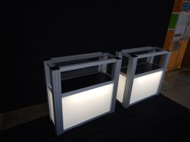 RENTAL: (2) RE-502 Display Cases with Lighting and Locking Door -- Image 1
