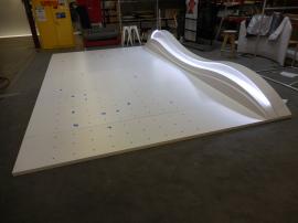 Custom Retail Wall Mount with Peg Fixture and LED Halo Lighting -- Image 1