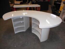Custom Wood/Laminate Counter with Shelves -- Image 1