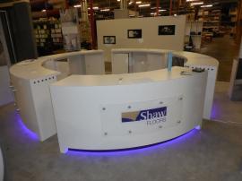 Custom Curved Counters with Adjustable RGB Lights, USB Charging Ports, and Storage -- Image 3