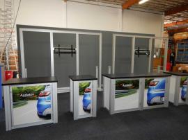 Rental Display: (2) 10' x 8' SEG Backwall Structures with Large Monitor Supports and Mounts
