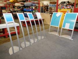 Custom Graphic Retail Display Stands -- All Aluminum Frames