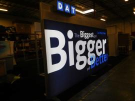 (2) Custom 20 ft. SuperNova LED Lightboxes with Header and HD Fabric Graphics
