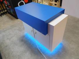 Custom Counter with Locking Storage and LED Accent Lights