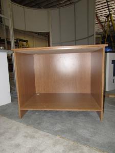 Custom Wood Fabrication Counter for Food Sampling (44" W x 34" D x 36" H)