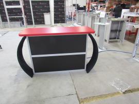 MOD-1529 Modular Counter with Locking Storage and Tension Fabric Accents