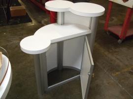 Custom Counter with Tiered Counter Tops and Locking Storage -- Image 2