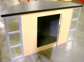 Counter has Door for Internal Storage (An Internal Shelf could be added as well)