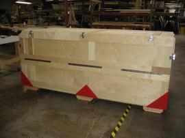Large Custom Wood Crate with Top and Side Openings -- Image 2