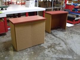 Intro Folding Fabric Display with Shelf Standards and (2) Pedestals -- Image 2