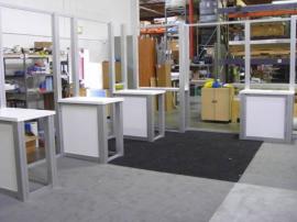 RENTAL Exhibit -- 20' x 30' Island with Internal Workstations (shown without graphics) -- Image 2