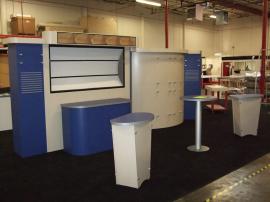 Custom Euro LT Modular Laminate System with (2) Modified LTK-1001 Tapered Counters, Casual Table, and Alcove Counter -- Image 1