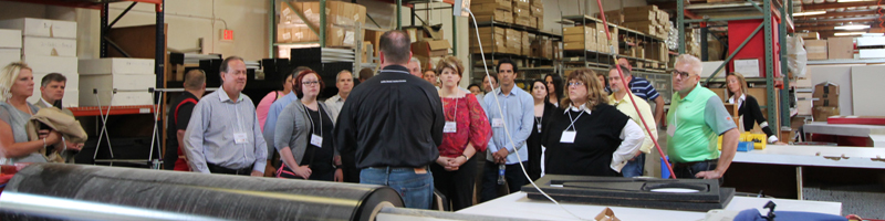 Trade Show People on the floor