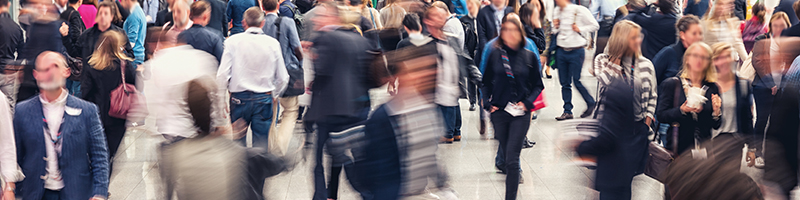 Crowds at a Trade Show