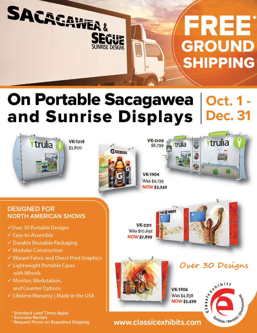 Sunrise and Sacagawea Portable Displays