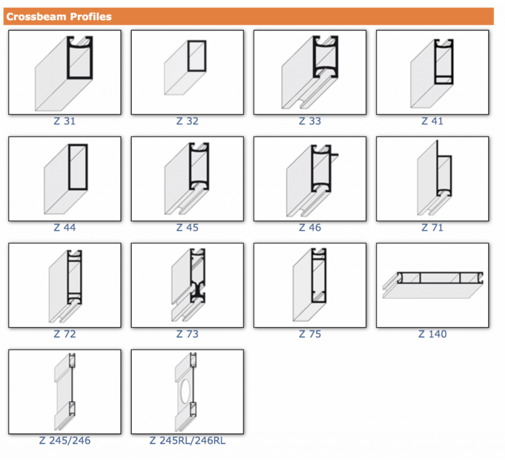 ClassicMODUL Aluminum Extrusions for Safety Dividers 