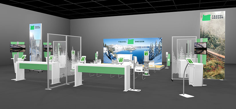 Island Exhibit Designed for COVID-19 Safety Protocols