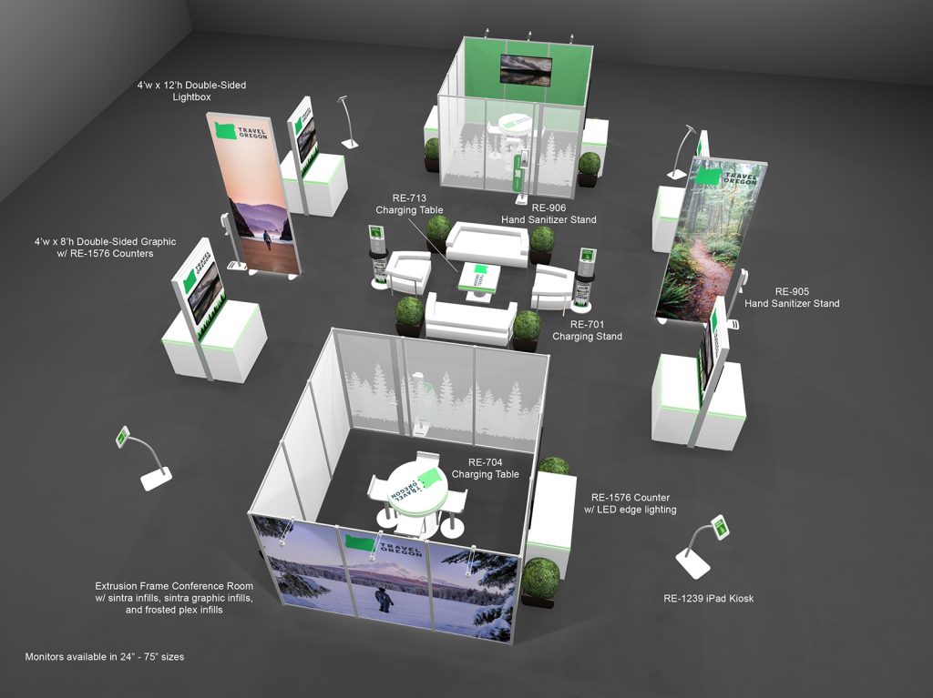 Island Exhibit Designed for COVID-19 Safety Protocols