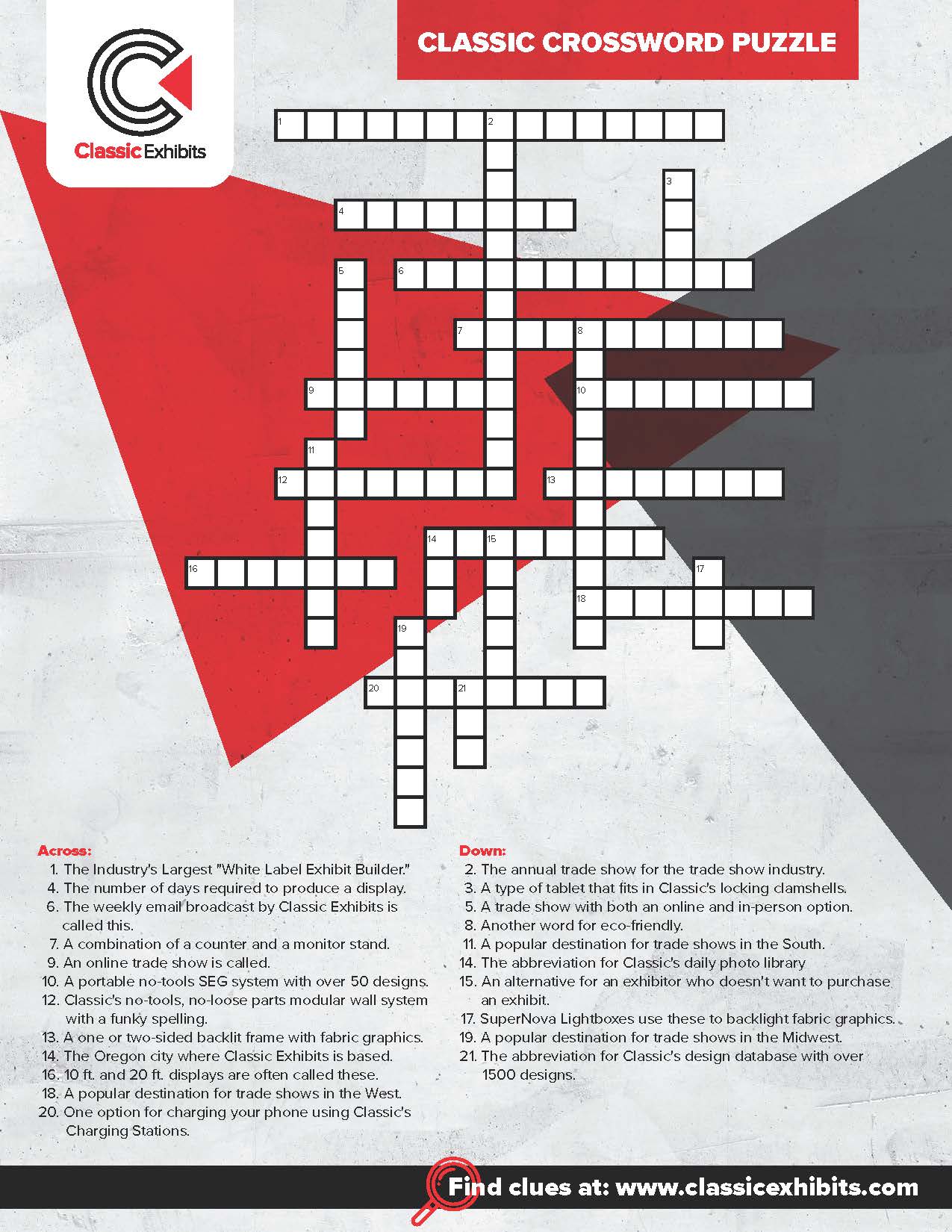 complete the crossword puzzle win a 15 starbucks gift card trade show ideas inspiration