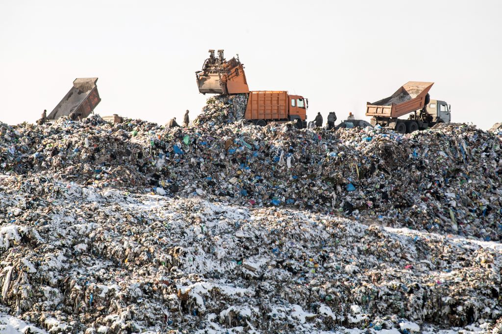 Landfill Image -- Build and Burn Trade Show Exhibits