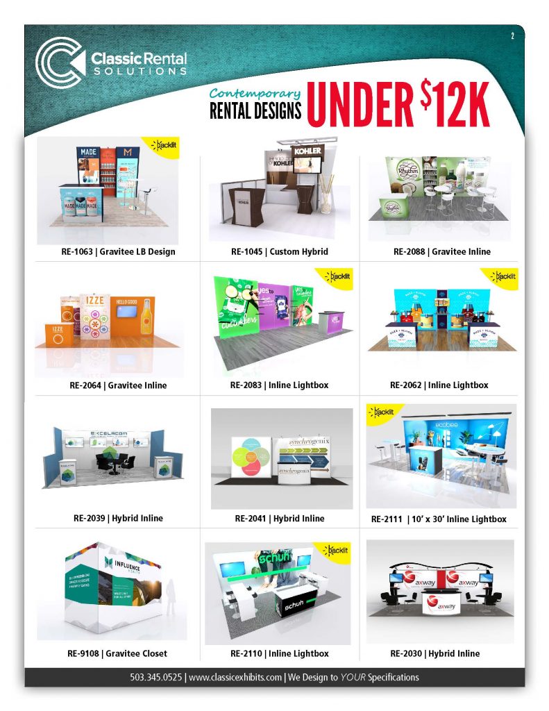 Rental exhibits for trade shows and exhibitions