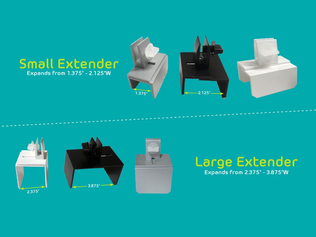 Office Cubicle Height Extender in two sizes and three colors