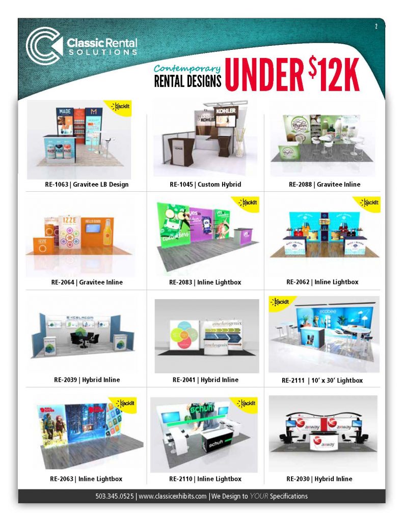 Rental Exhibit Designs Under $12,000