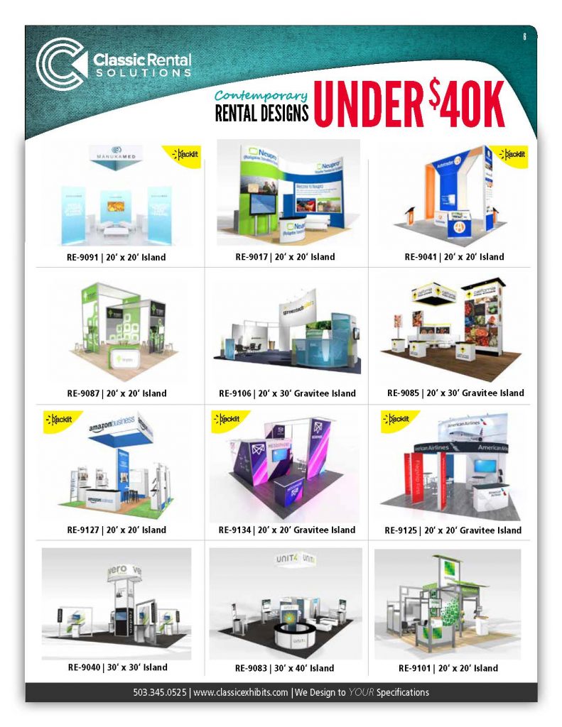 Rental Exhibit Designs Under $40,000