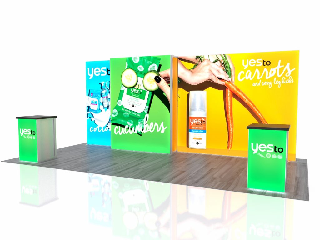 Rental Inline Exhibit with Large Fabric Lightboxes