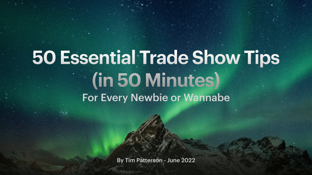 50 Trade Show Tips
