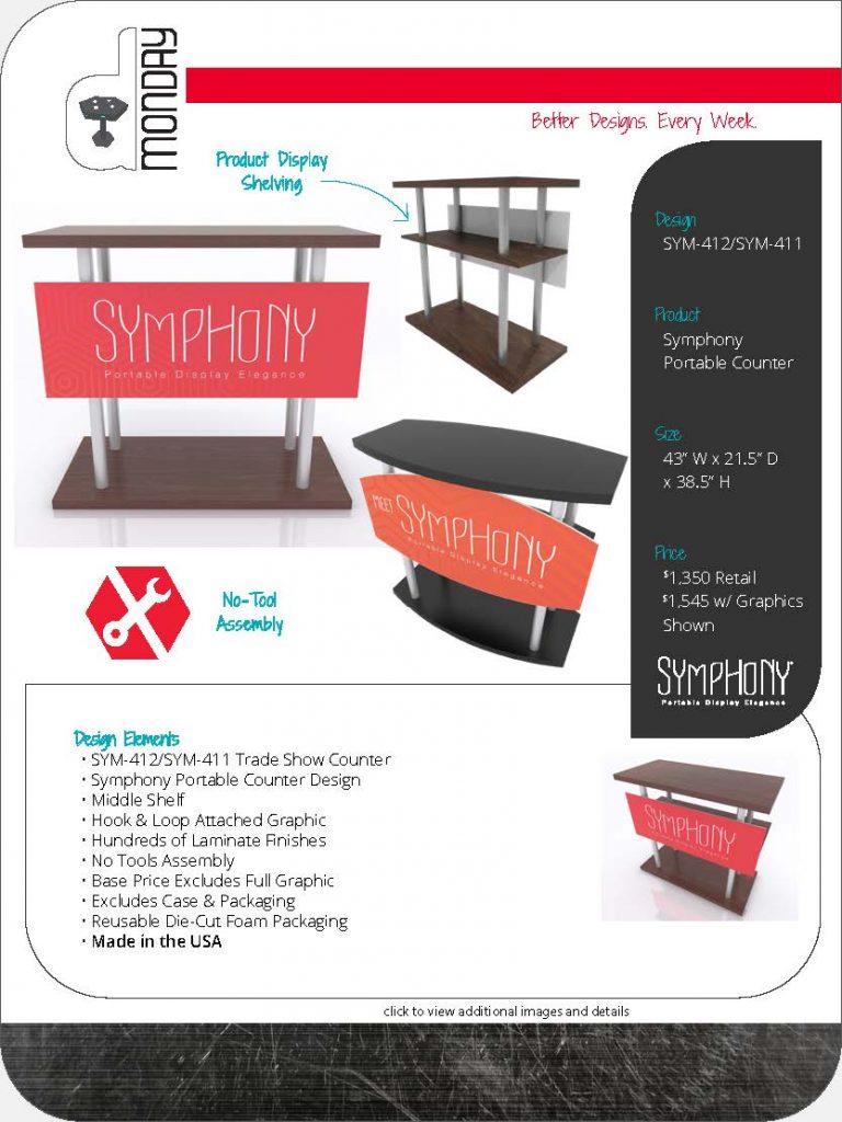 Symphony Portable Trade Show Counters