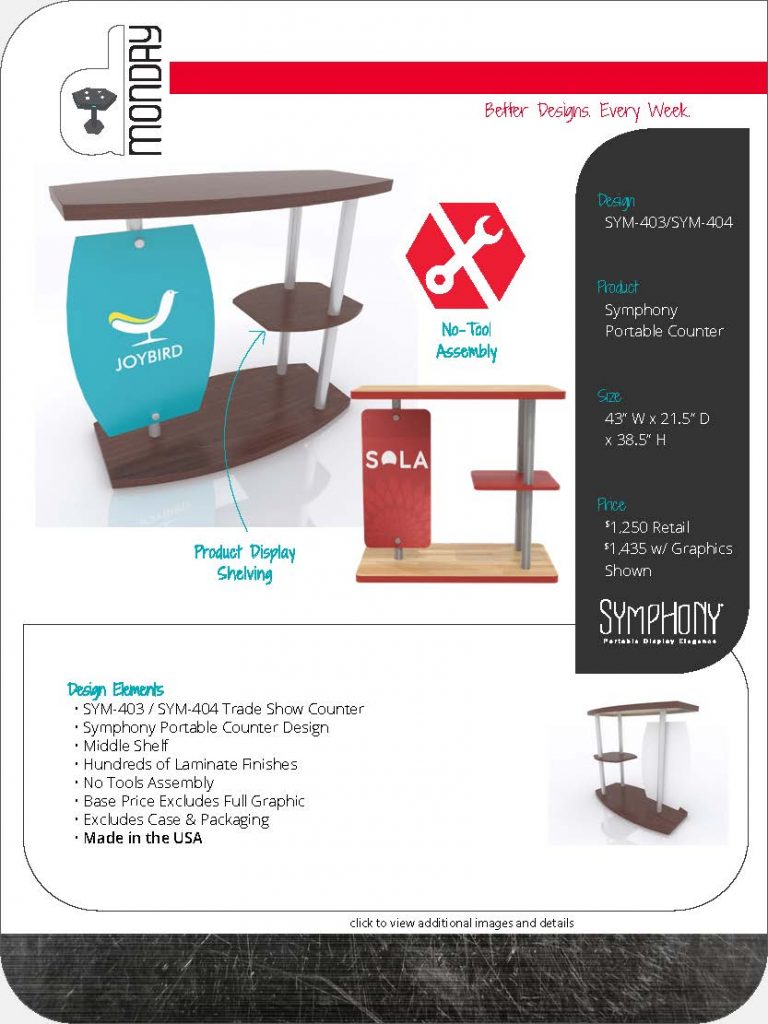 Symphony Portable Trade Show Counters