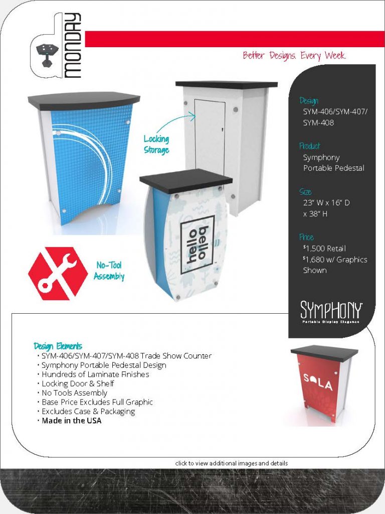 Symphony Portable Trade Show Counters