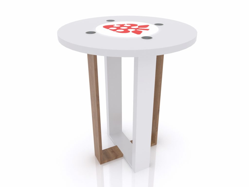 small phone charging station table