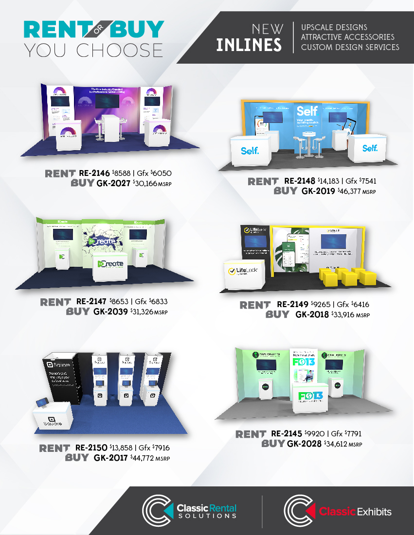 Rent or Buy Trade Show Inlines Downloadable Literature