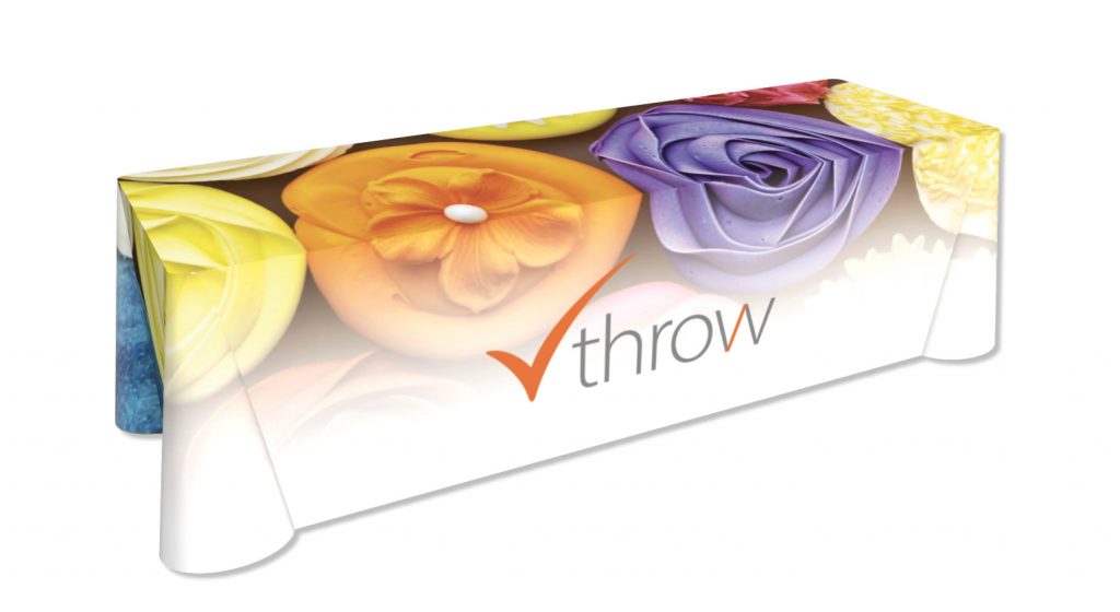 custom tablecloth for trade show