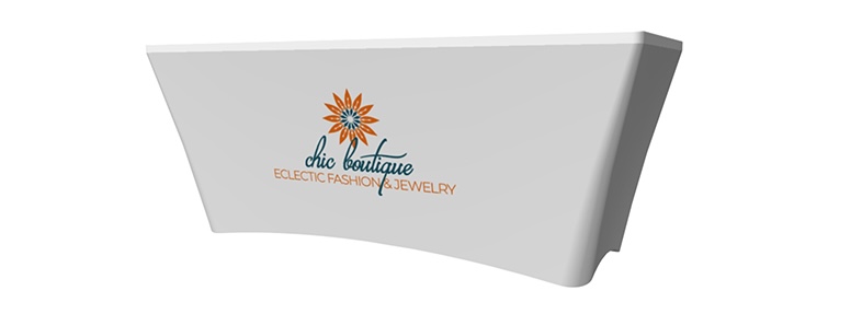 logo tablecloths for trade shows 